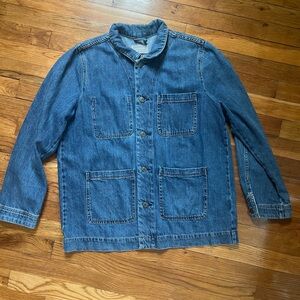everlane denim chore jacket size L
